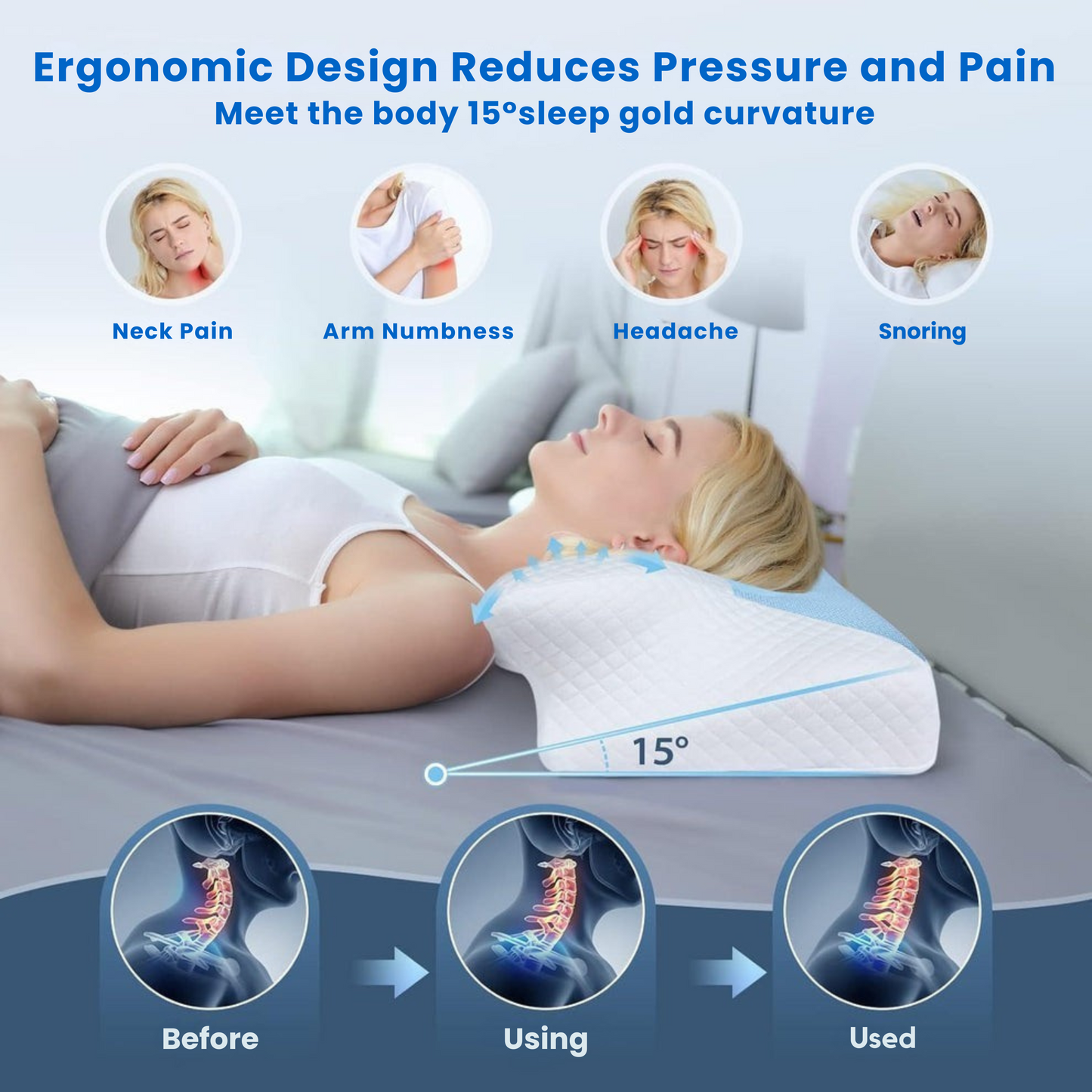 OrthoCloud™ Contour Relief Pillow