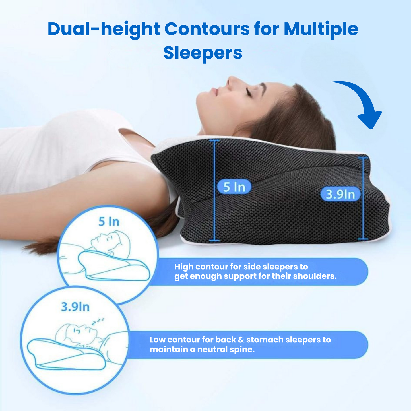 OrthoCloud™ Contour Relief Pillow