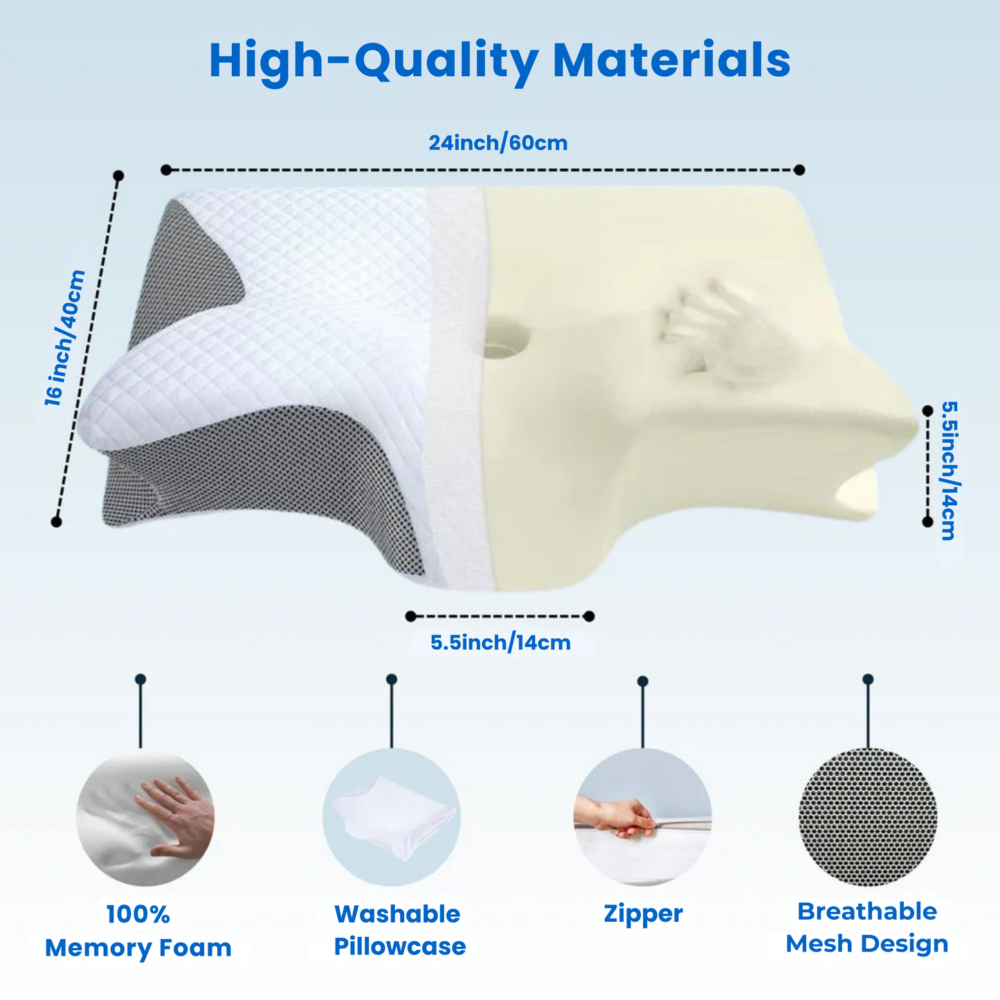 OrthoCloud™ Contour Relief Pillow